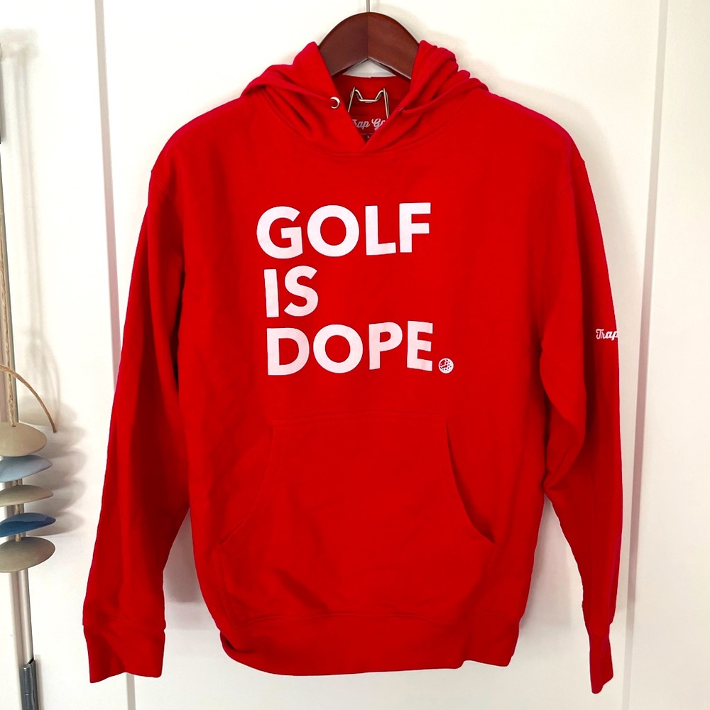 Trap Golf Hoodie - Golf Is Dope - Red - Medium